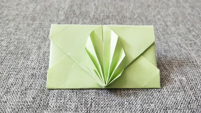 树叶形状信封折纸步骤图解教程