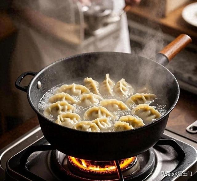 煮速冻饺子的正确方法，避免开水冷水，教你做出现包口感