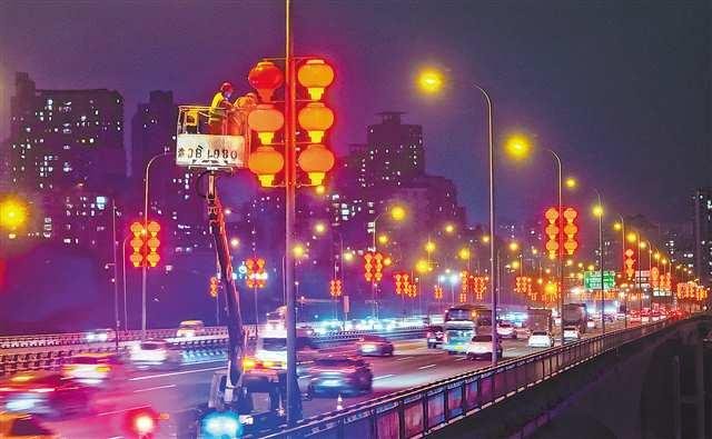 春节灯饰进入安装高峰